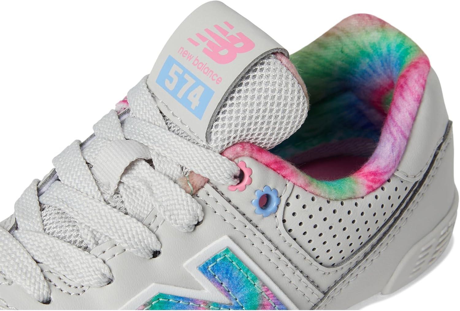 image:imageNew Balance UnisexChild 574 V1 Laceup SneakerGrey MatterSignal Pink