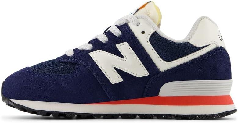 image:imageNew Balance UnisexChild 574 V1 Laceup SneakerNb NavyBlast Red