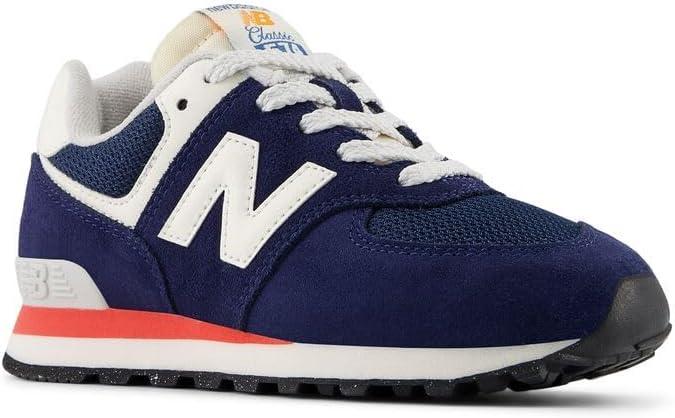 image:imageNew Balance UnisexChild 574 V1 Laceup SneakerNb NavyBlast Red