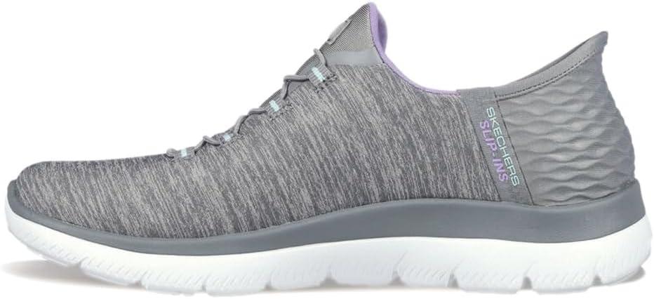 image:imageSkechers Womens Summits HandsFree SlipIns Memory Foam Insole Heel Pillow Vegan Materials SneakersGrey Mint