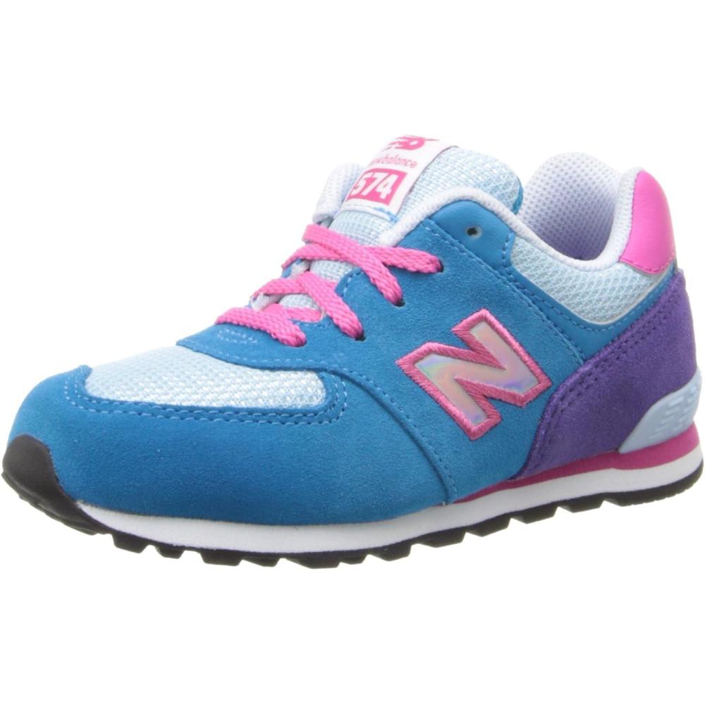image:imageNew Balance UnisexChild 574 V1 Laceup SneakerBluePink
