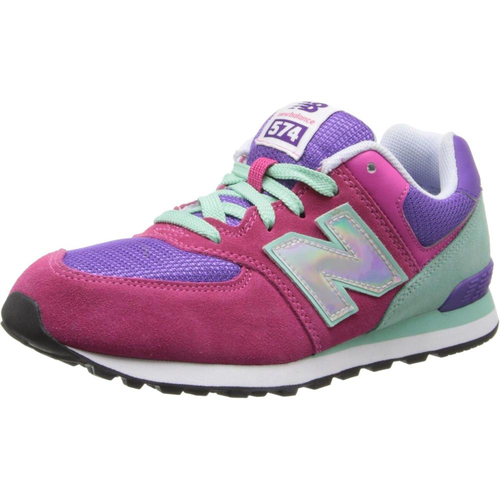 image:imageNew Balance UnisexChild 574 V1 Laceup SneakerPinkPurple