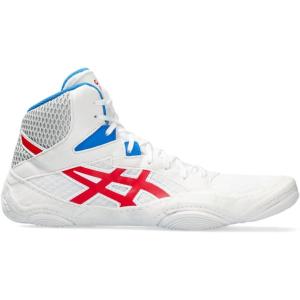 ASICS Men’s Snapdown 3 Wrestling Shoes(White/Classic Red)