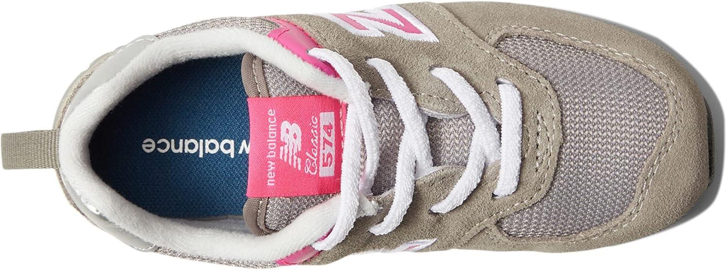 image:imageNew Balance 574 G Kids Youth SneakerGreyPink
