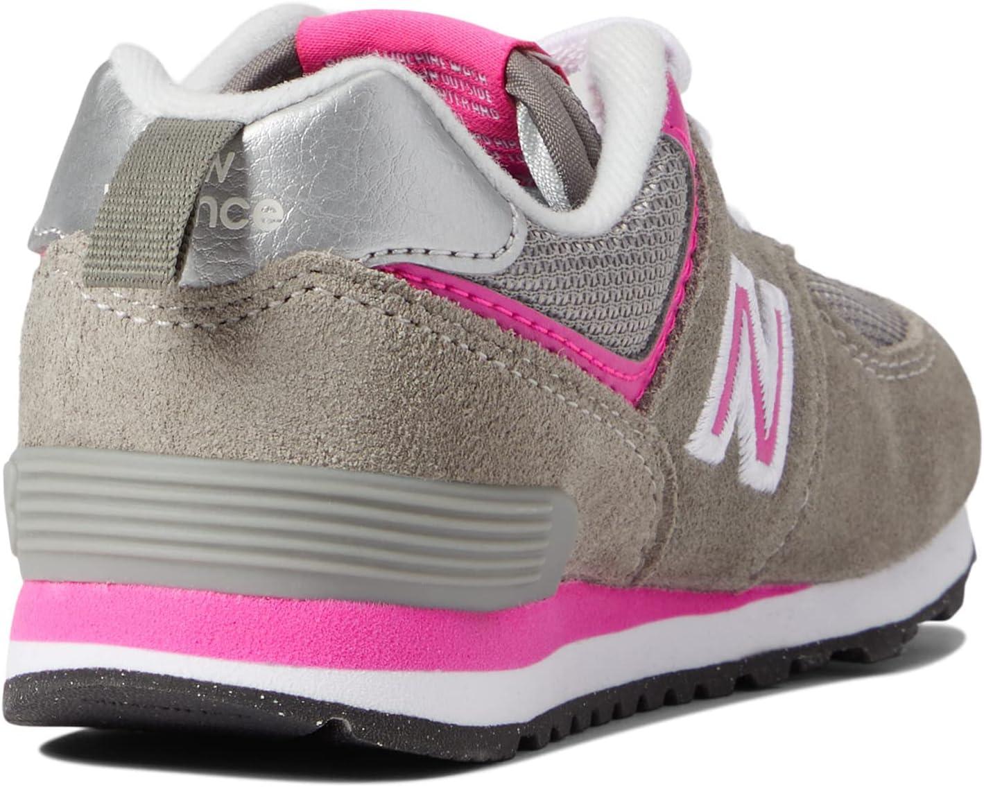 image:imageNew Balance 574 G Kids Youth SneakerGreyPink