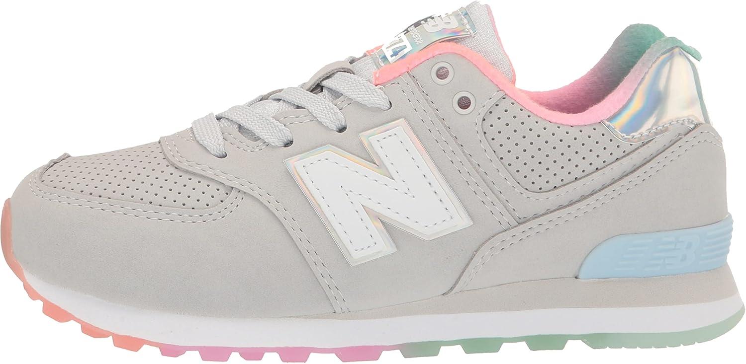 image:imageNew Balance 574 G Kids Youth SneakerSummer FogLemon HazeUv Glo