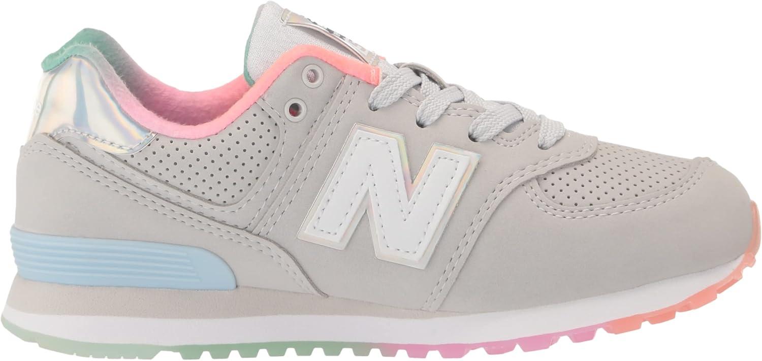 image:imageNew Balance 574 G Kids Youth SneakerSummer FogLemon HazeUv Glo
