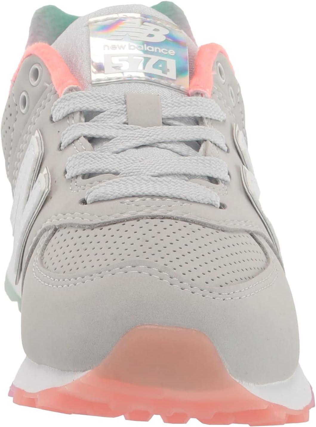 image:imageNew Balance 574 G Kids Youth SneakerSummer FogLemon HazeUv Glo