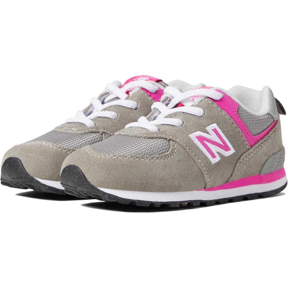 image:imageNew Balance 574 G Kids Youth SneakerGreyPink
