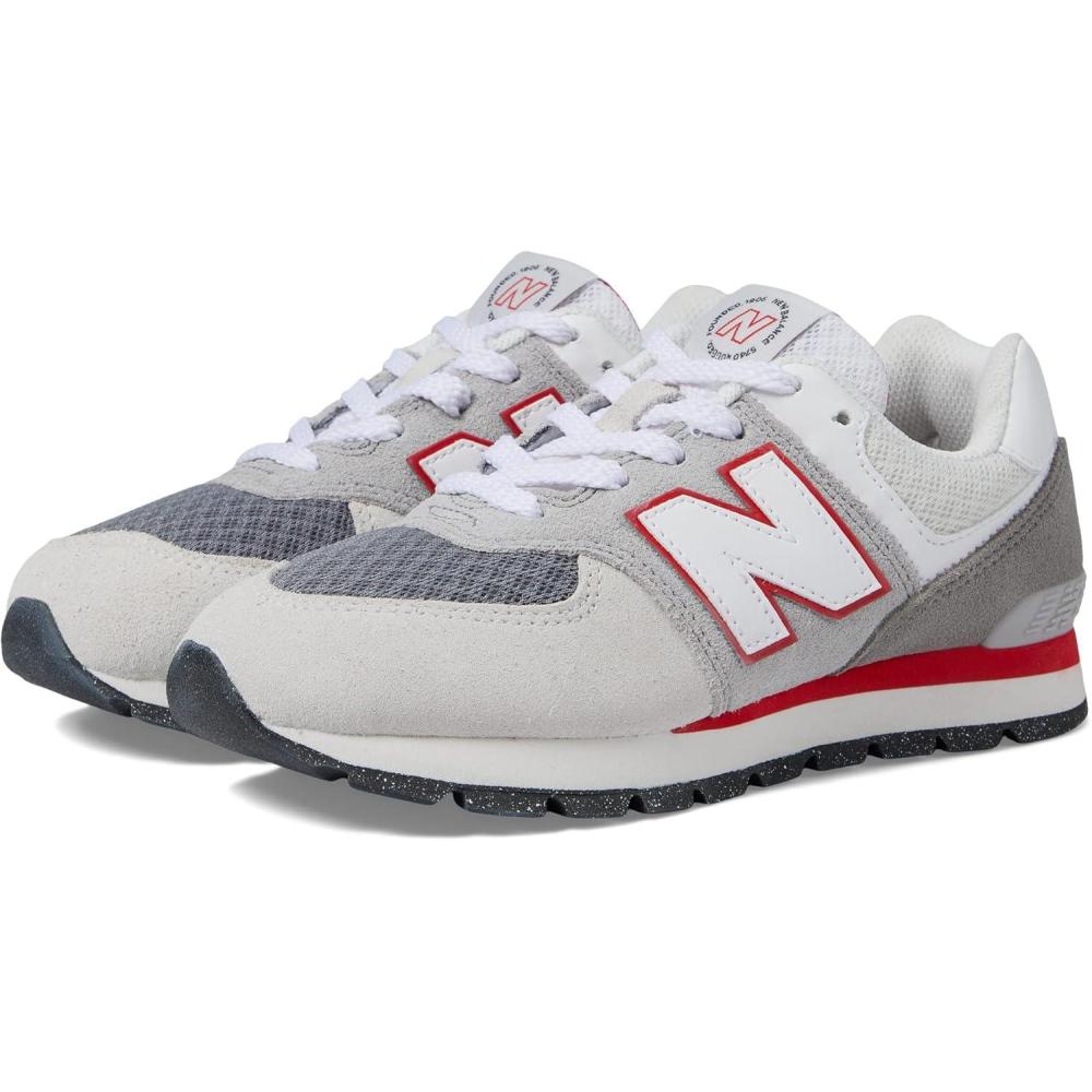 image:imageNew Balance 574 G Kids Youth SneakerRain CloudTrue Red