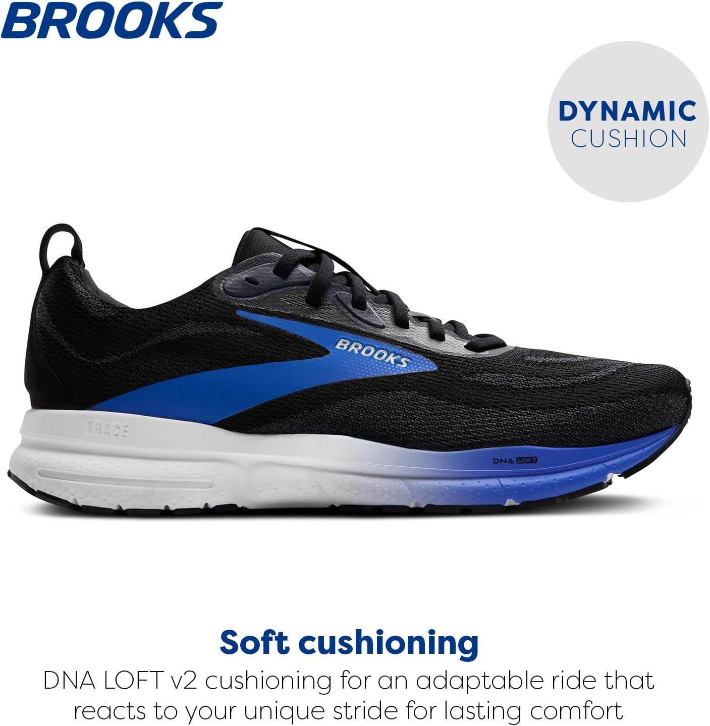 image:imageBrooks Mens Trace 4 Neutral Running ShoeBlackCobaltWhite