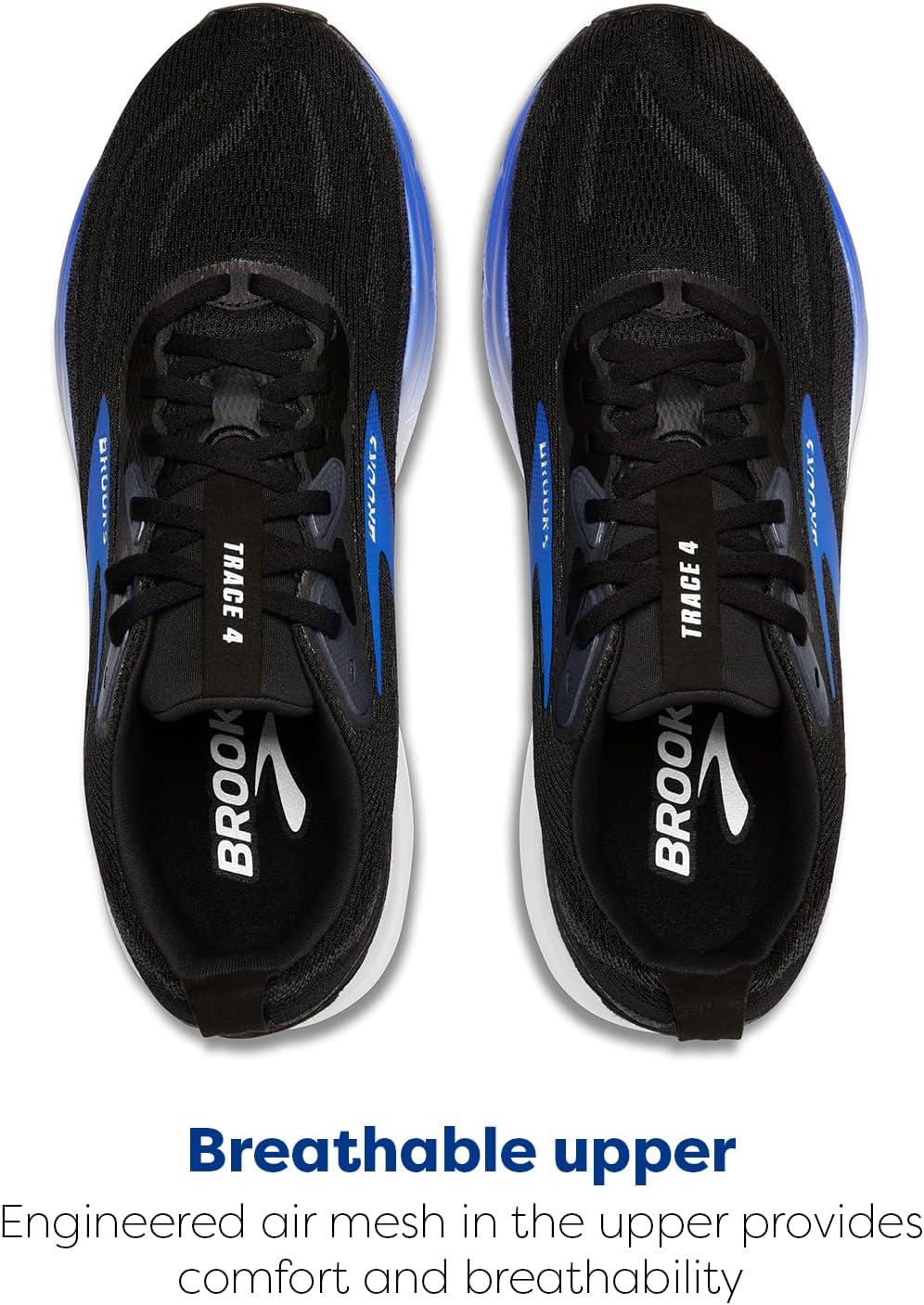 image:imageBrooks Mens Trace 4 Neutral Running ShoeBlackCobaltWhite