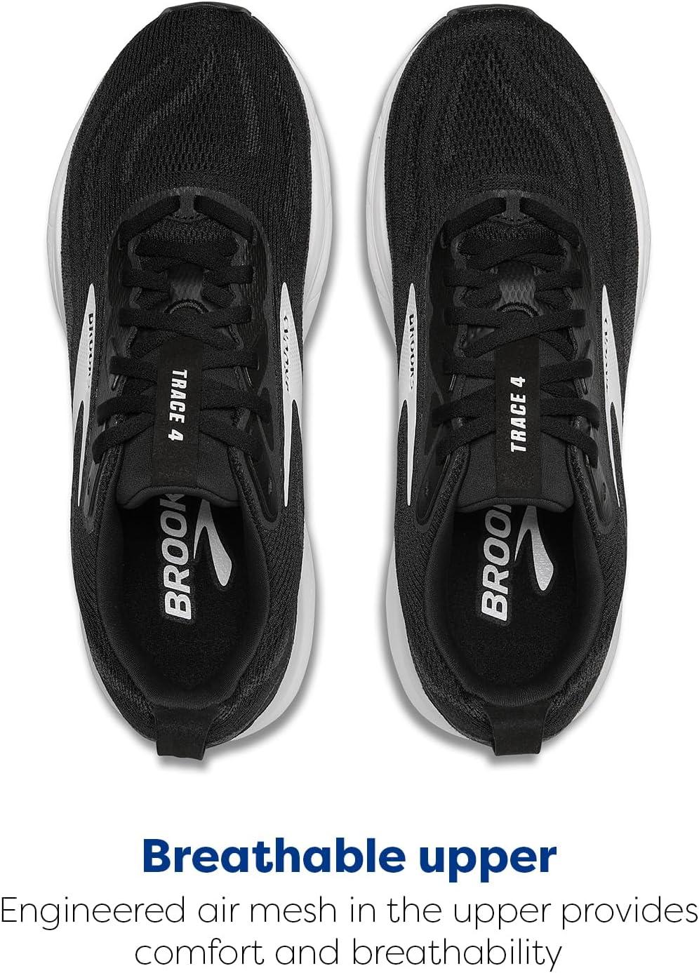 image:imageBrooks Mens Trace 4 Neutral Running ShoeBlackGreyWhite
