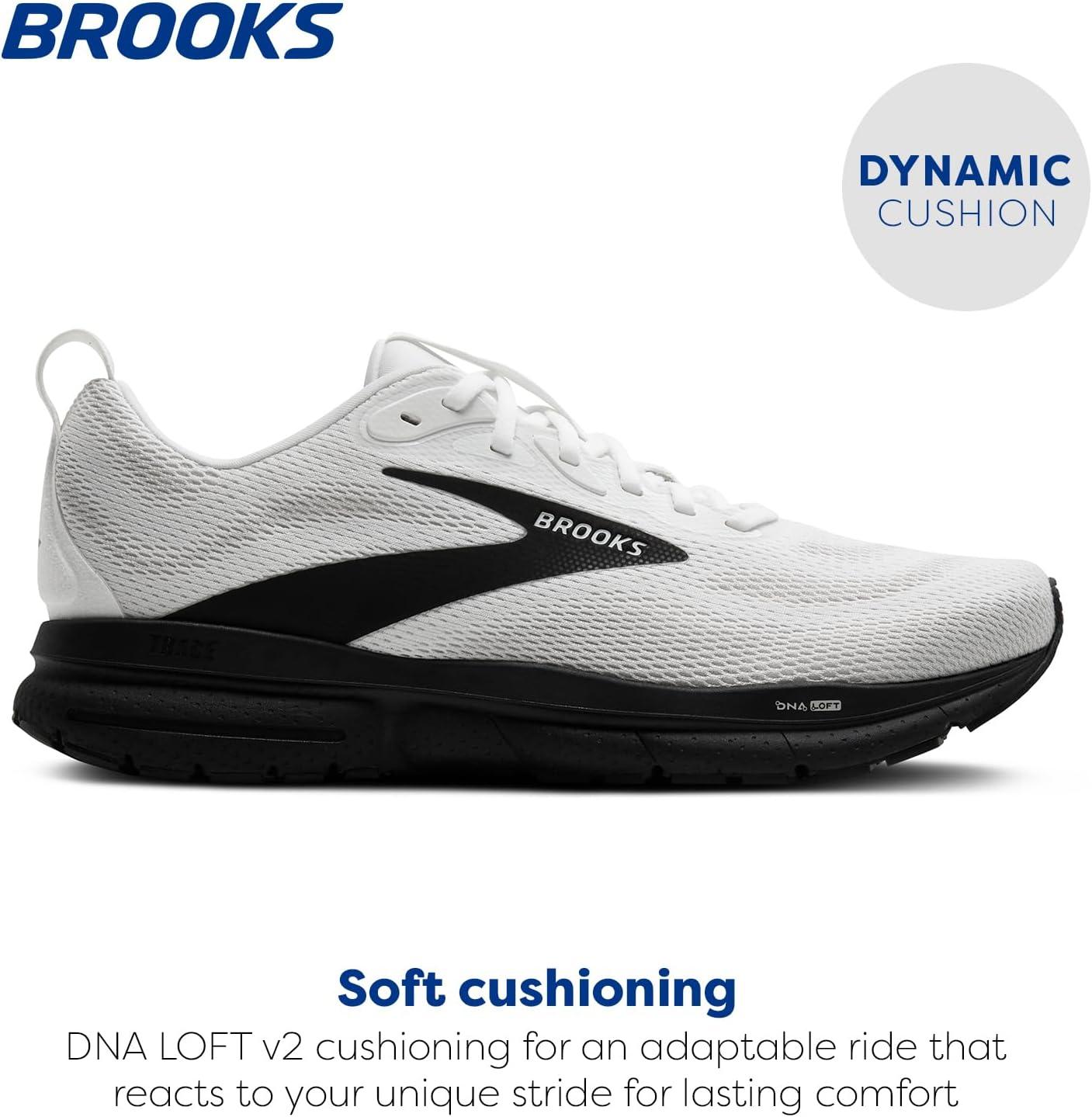 image:imageBrooks Mens Trace 4 Neutral Running ShoeBright WhiteOysterBlack