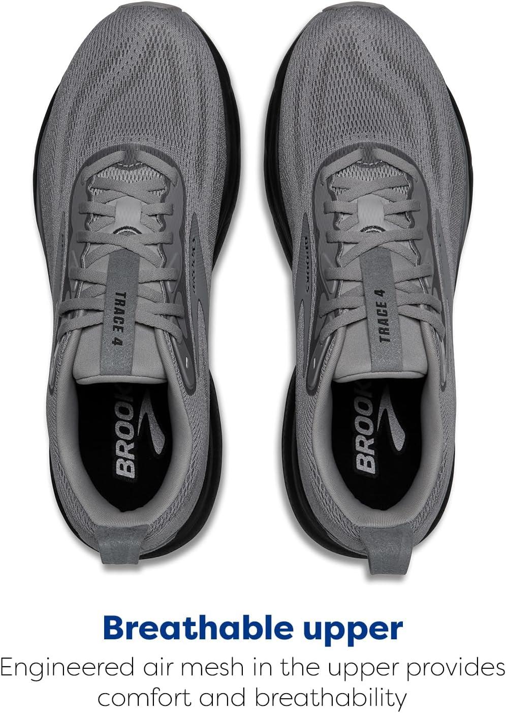 image:imageBrooks Mens Trace 4 Neutral Running ShoeGreyBlackEbony