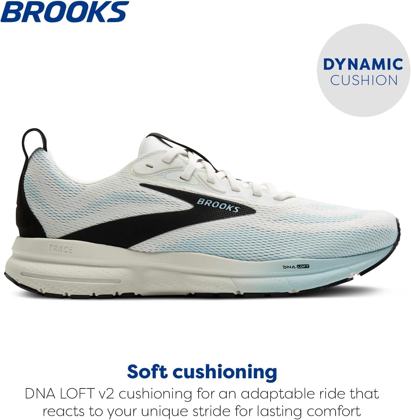 image:imageBrooks Mens Trace 4 Neutral Running ShoeGreyWinterskyBlack