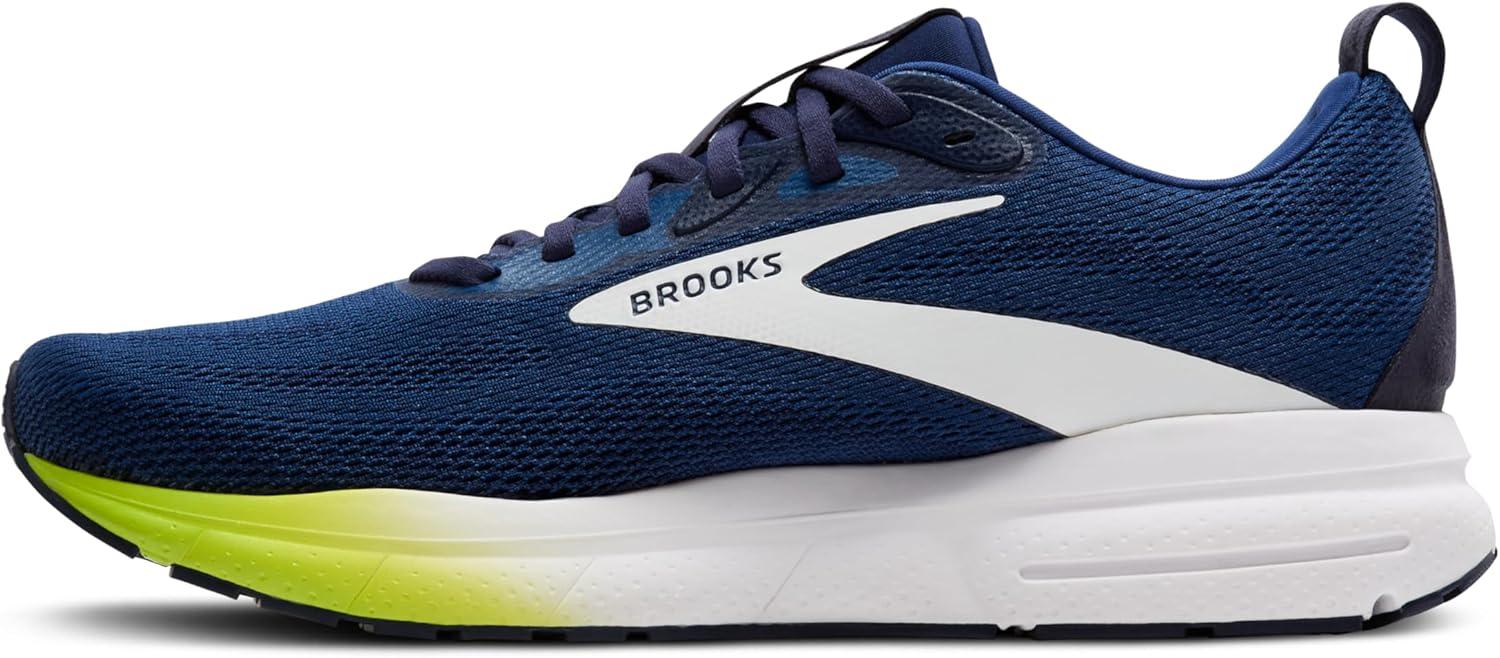 image:imageBrooks Mens Trace 4 Neutral Running ShoeNavyPeacoatAcid Lime