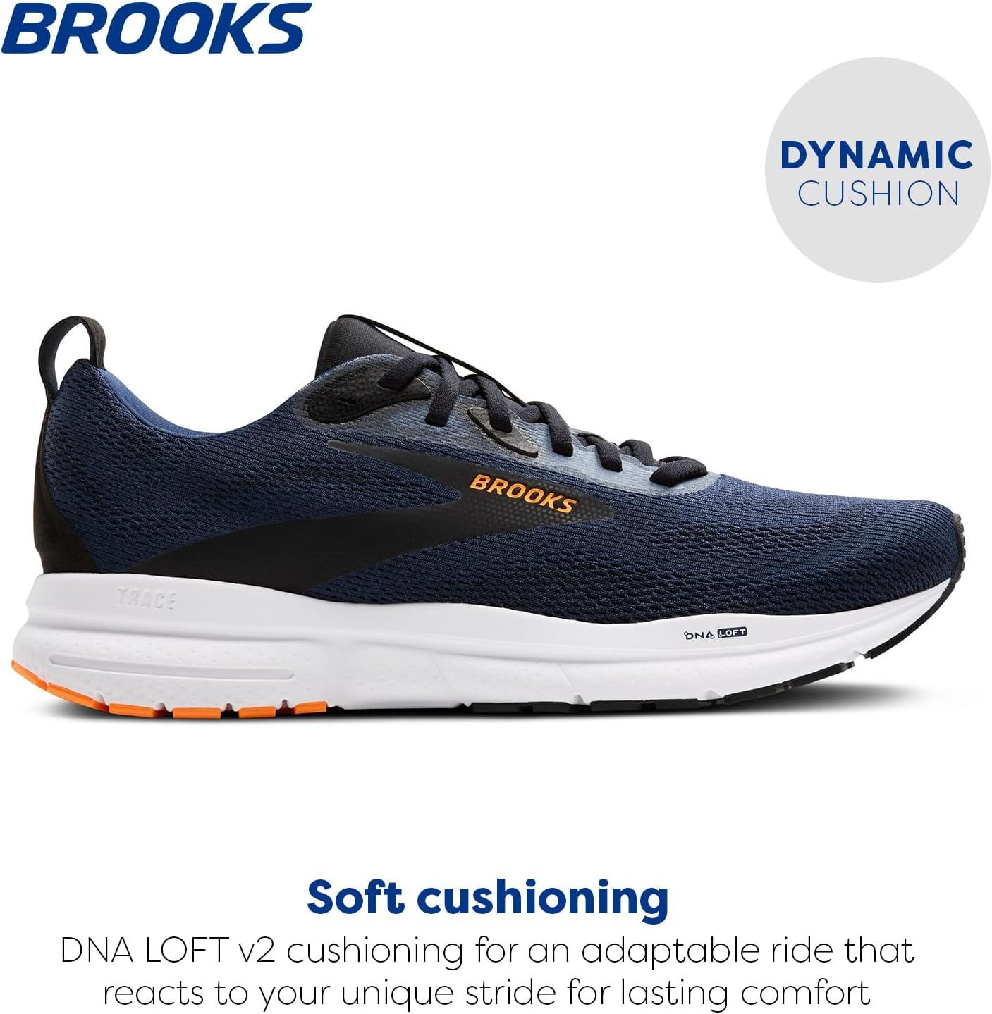 image:imageBrooks Mens Trace 4 Neutral Running ShoePeacoatBlackOrange Pop