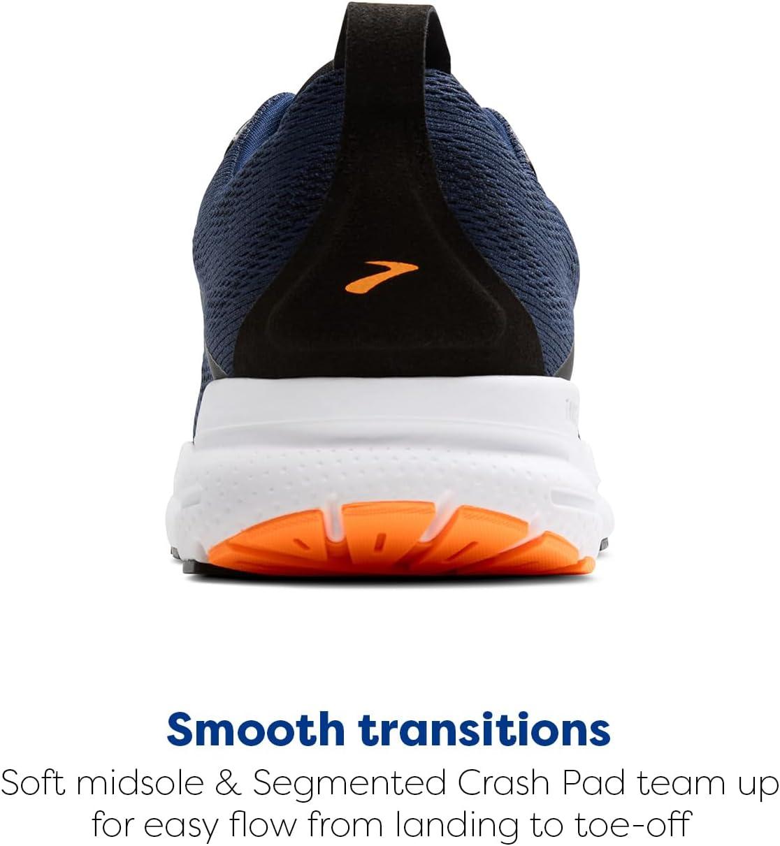 image:imageBrooks Mens Trace 4 Neutral Running ShoePeacoatBlackOrange Pop