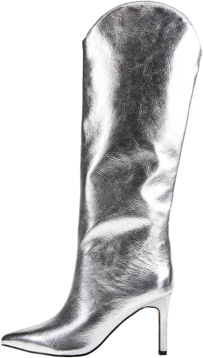 image:imageChinese Laundry Womens Fiora Knee High BootSilver