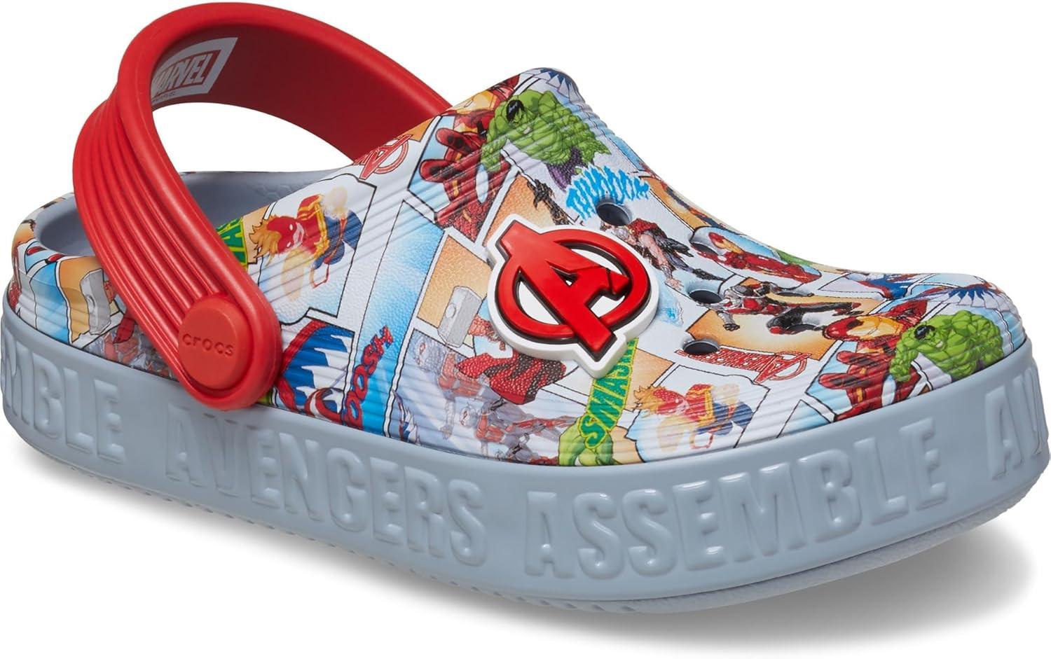 image:imageCrocs UnisexAdult Avengers Off Court Clogs ToddlerBlue Grey