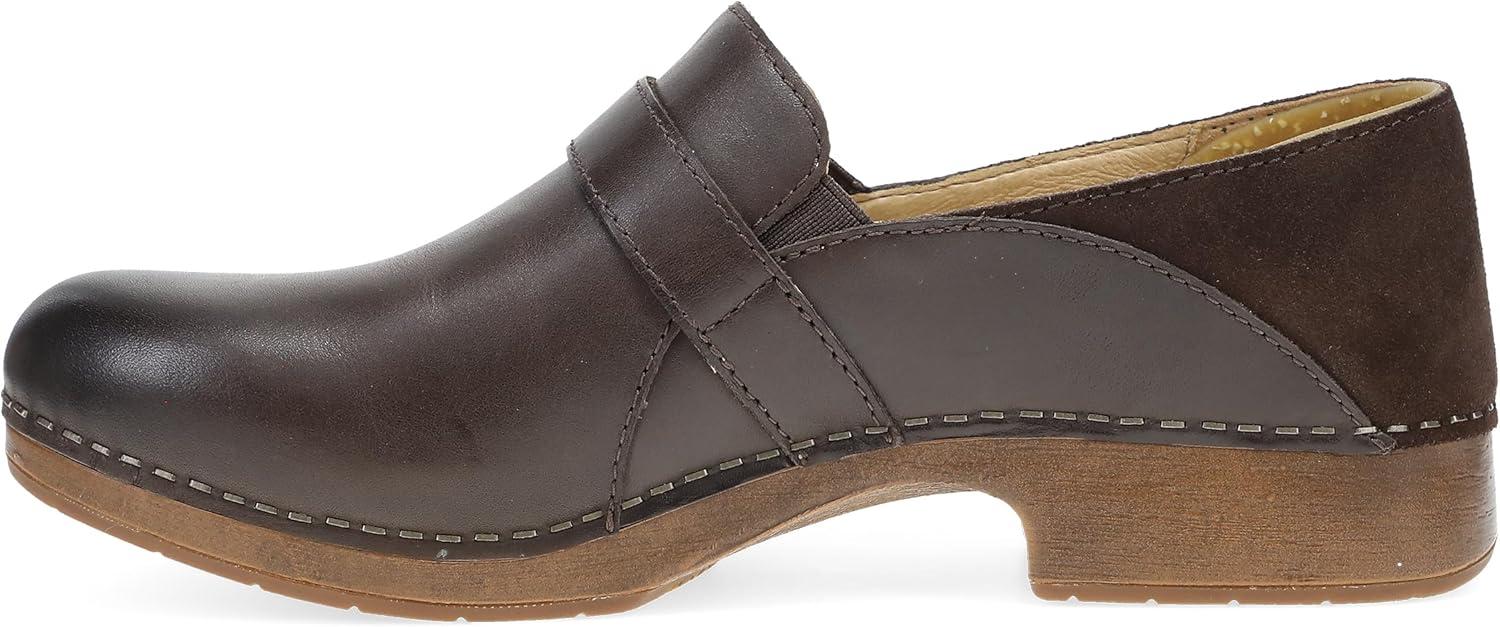 image:imageDansko Womens Loafer Clog Margaret ClosedBack SlipOn with Classic Hardware Low Profile Design ampamp AllDay ComfortChocolate