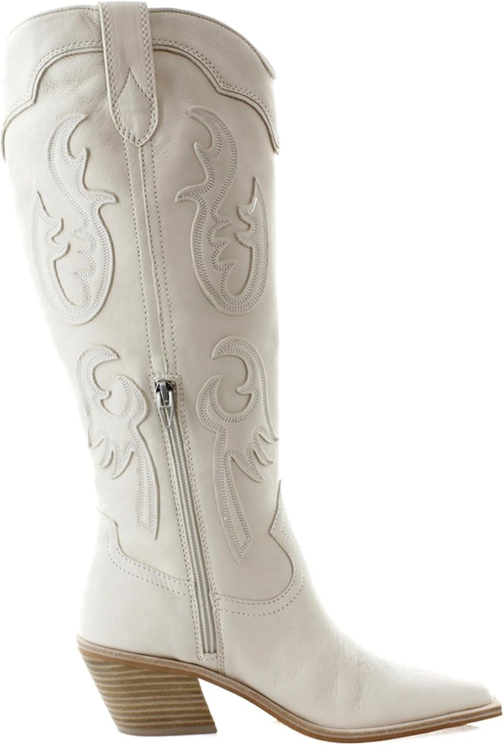 image:imageDolce Vita Womens Samsin Western BootIvory Nubuck