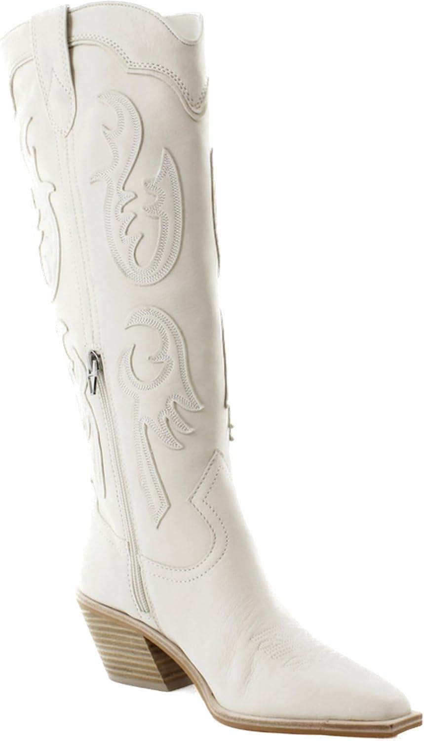 image:imageDolce Vita Womens Samsin Western BootIvory Nubuck