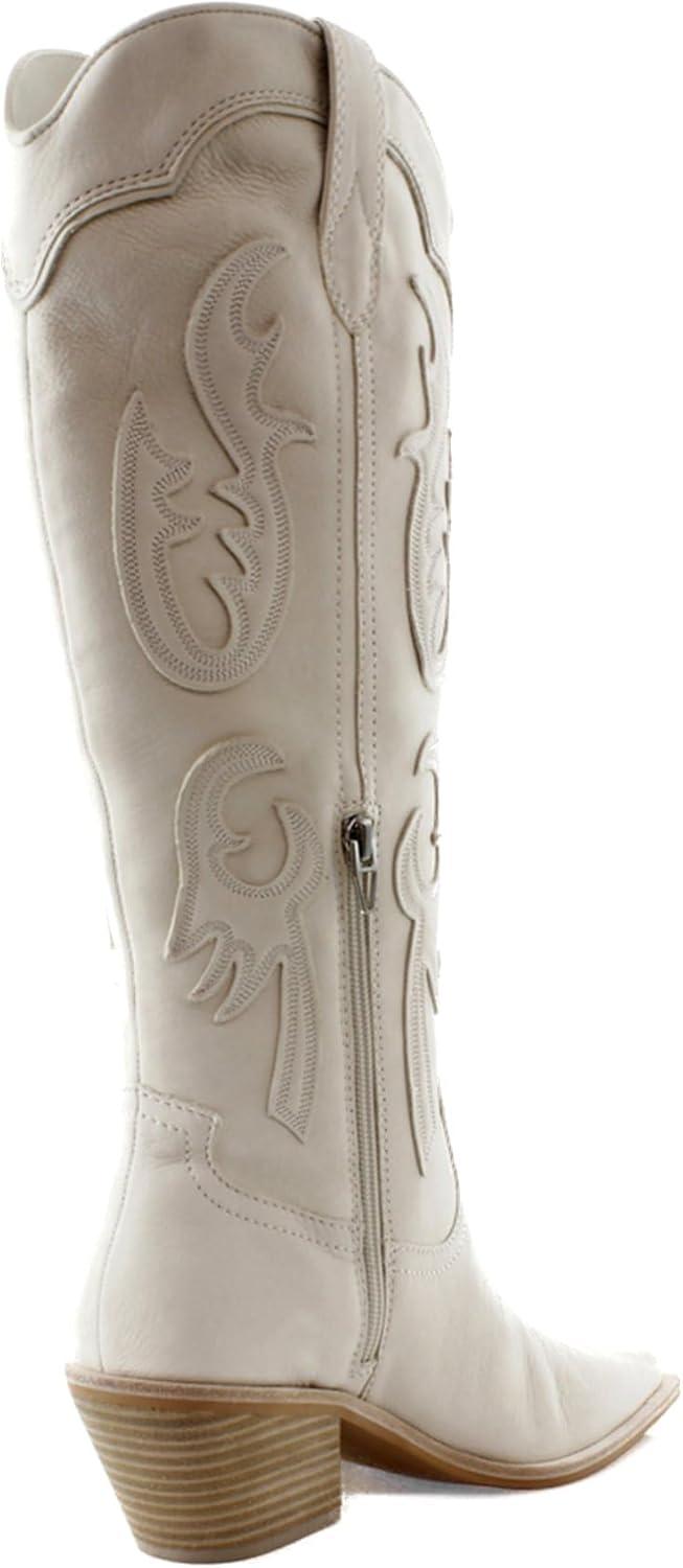 image:imageDolce Vita Womens Samsin Western BootIvory Nubuck