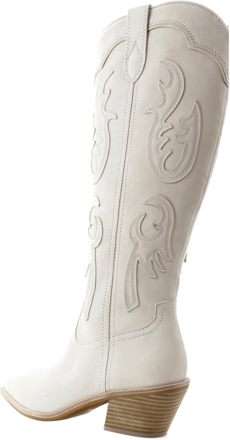 image:imageDolce Vita Womens Samsin Western BootIvory Nubuck