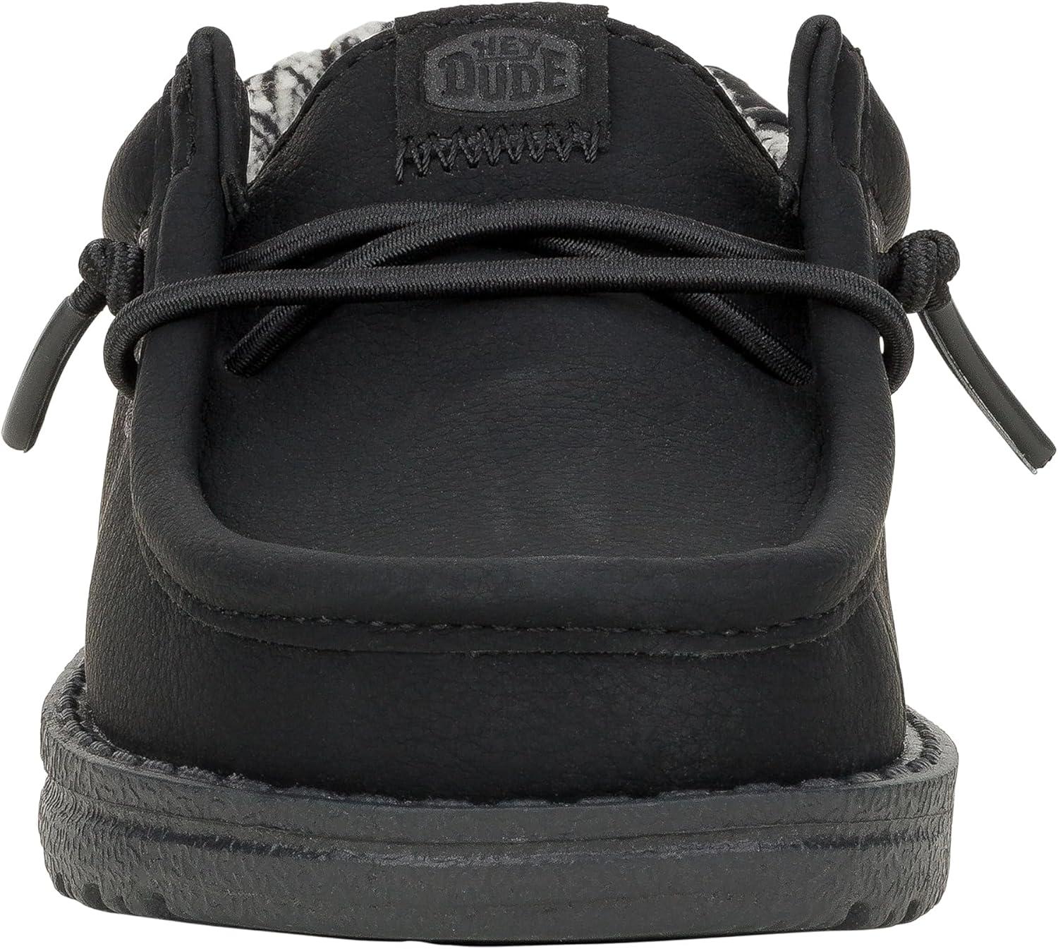 image:imageHEYDUDE Kids Wally Classic ToddlerLittleBig Kid LoaferBlackCharcoal