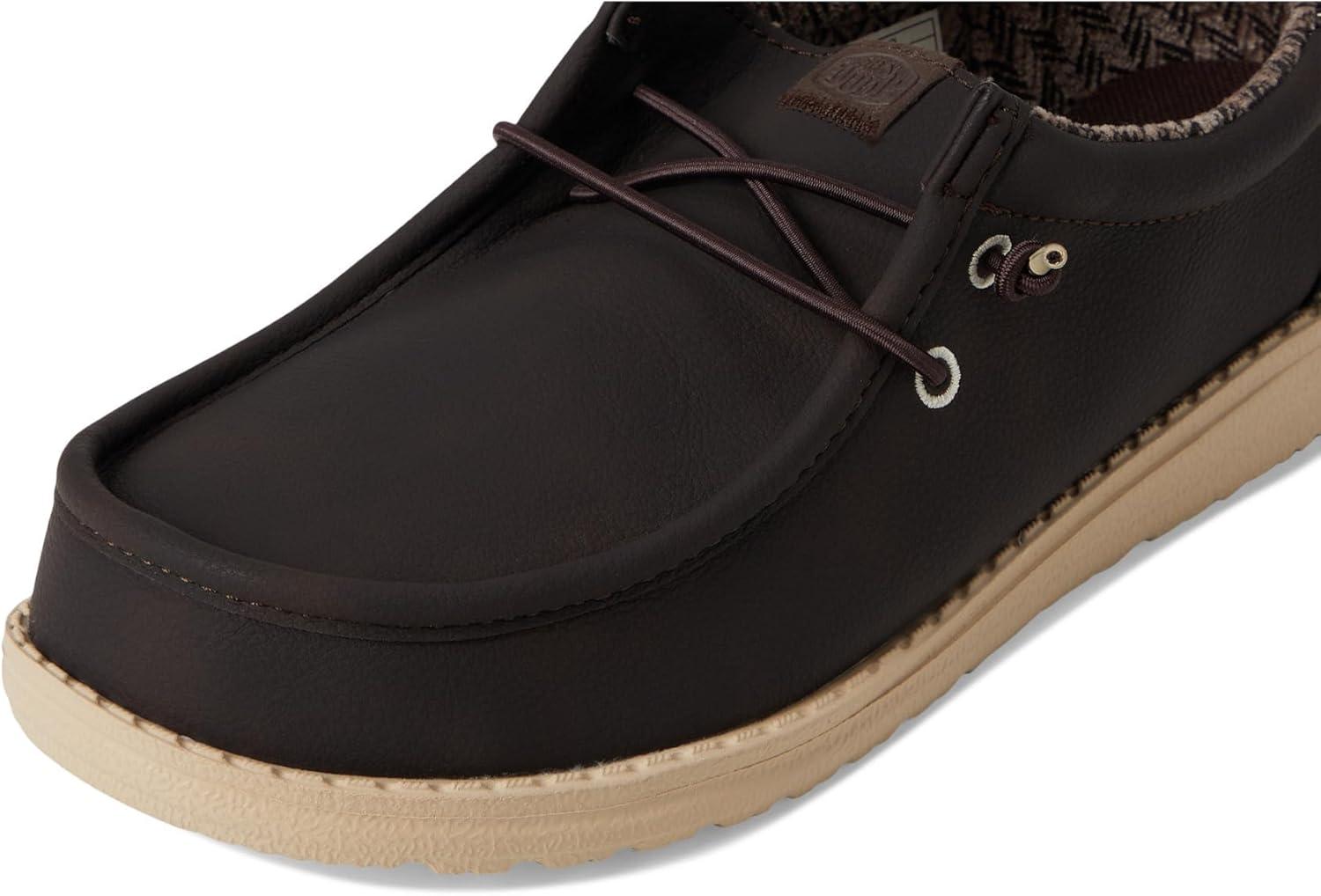 image:imageHEYDUDE Kids Wally Classic ToddlerLittleBig Kid LoaferMole Brown