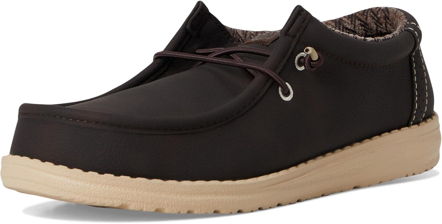 image:imageHEYDUDE Kids Wally Classic ToddlerLittleBig Kid LoaferMole Brown
