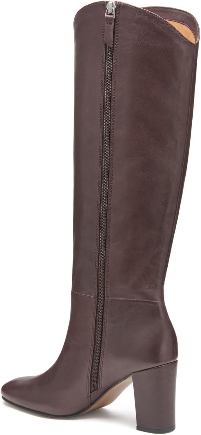 image:imageJohnston ampamp Murphy Charlotte KneeHigh Boots for Women 325 Heeled Boots Leather Boots for Women Tall BootsBordeaux