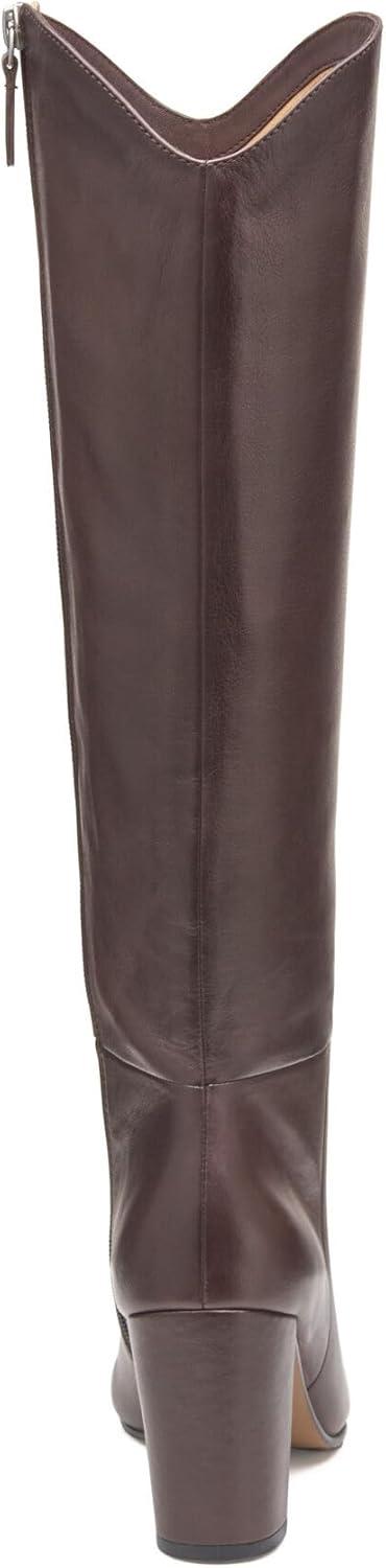 image:imageJohnston ampamp Murphy Charlotte KneeHigh Boots for Women 325 Heeled Boots Leather Boots for Women Tall BootsBordeaux