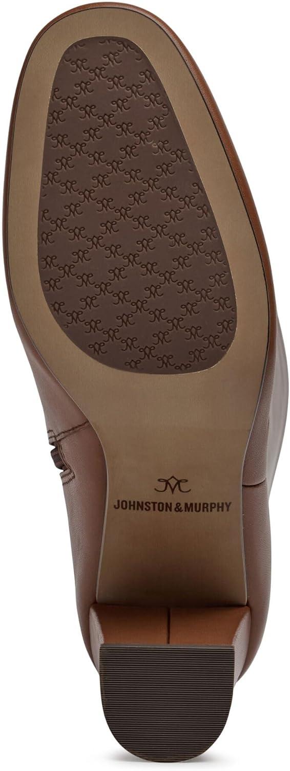 image:imageJohnston ampamp Murphy Charlotte KneeHigh Boots for Women 325 Heeled Boots Leather Boots for Women Tall BootsCognac