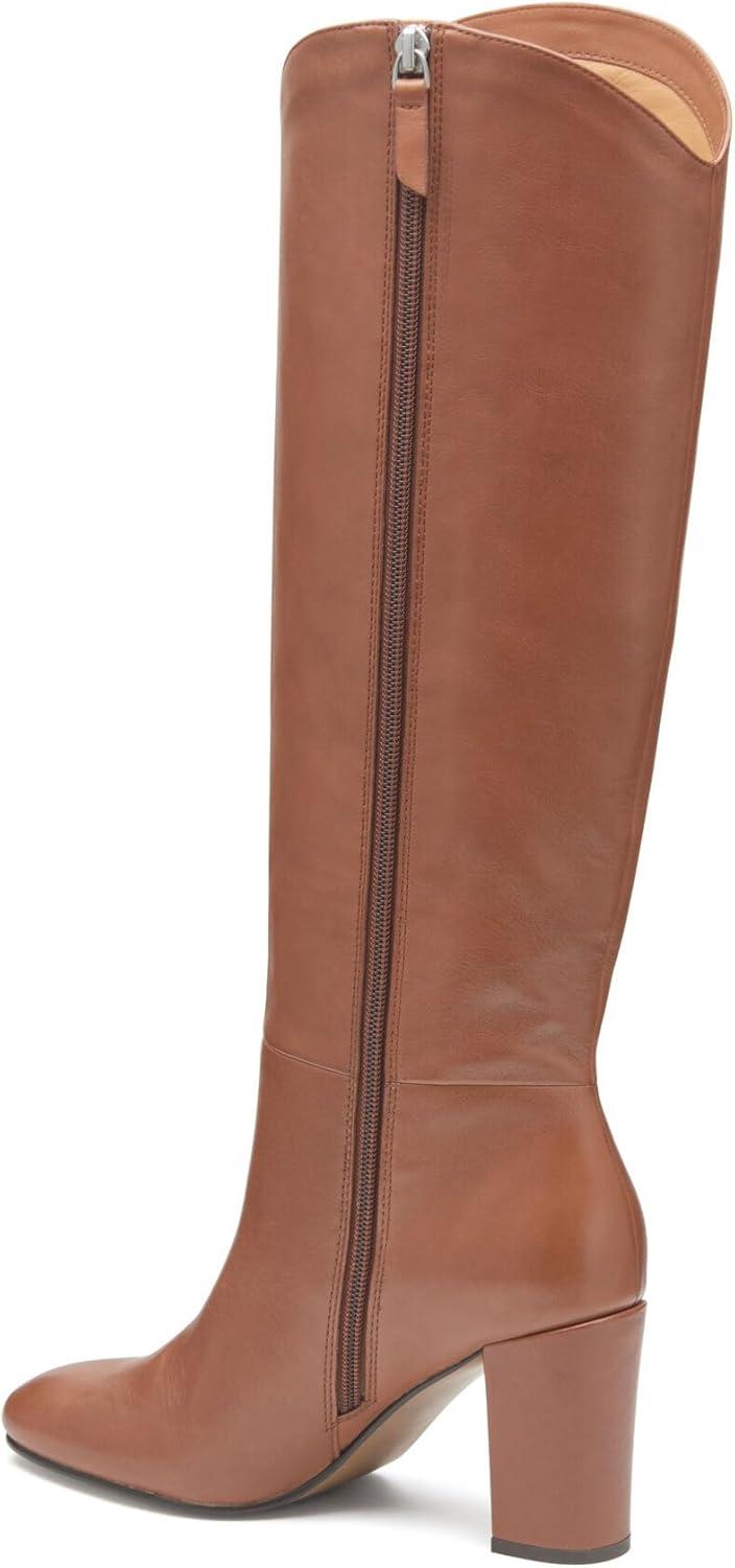 image:imageJohnston ampamp Murphy Charlotte KneeHigh Boots for Women 325 Heeled Boots Leather Boots for Women Tall BootsCognac