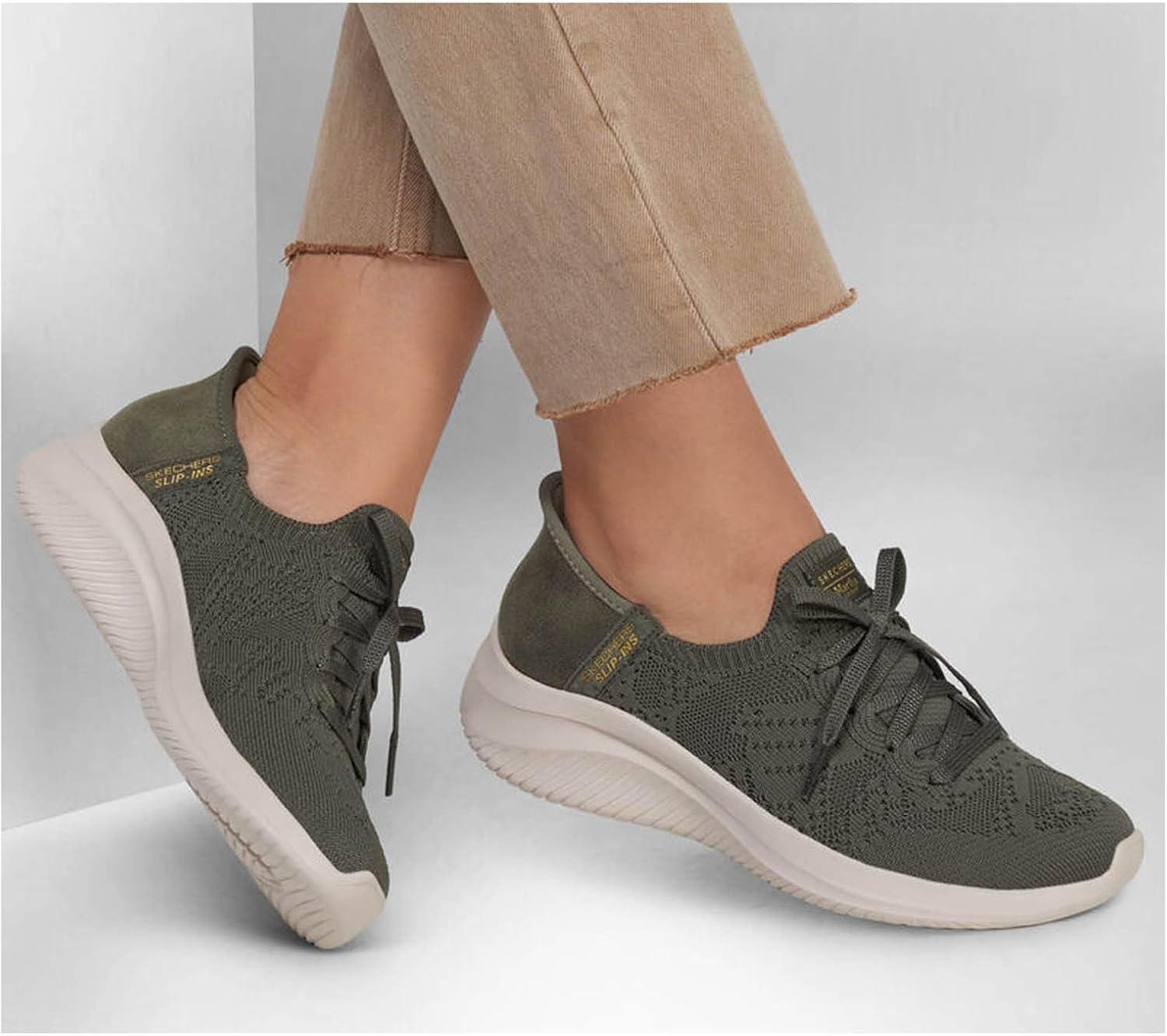 image:imageSkechers Womens Martha Stewart Ultra Flex 30Back on Track Hands Free SlipinsOlive