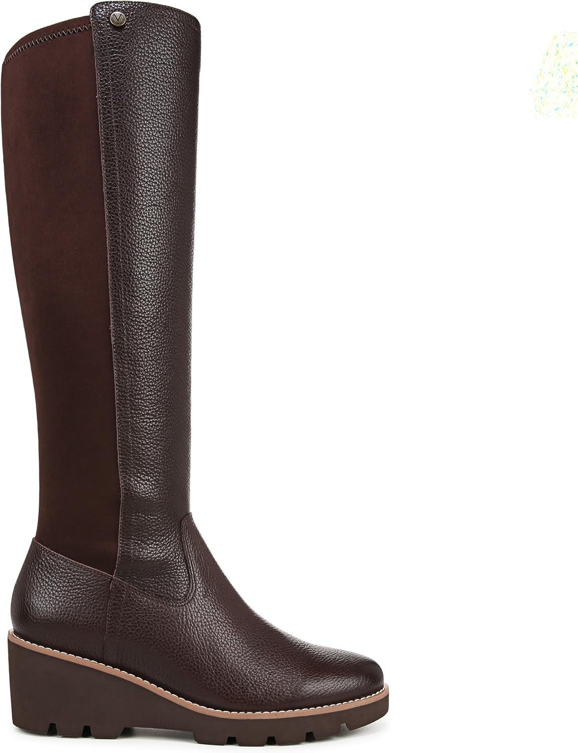 image:imageVionic womens Ashland High Shaft BootsChocolate Wide Calf Leather
