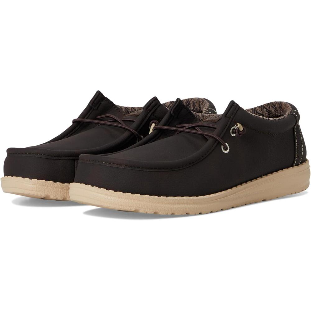 image:imageHEYDUDE Kids Wally Classic ToddlerLittleBig Kid LoaferMole Brown