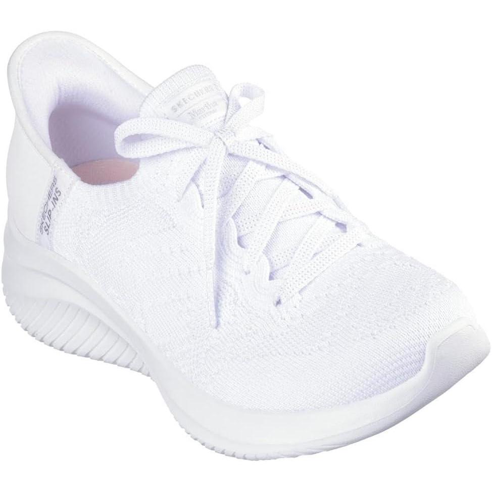 image:imageSkechers Womens Martha Stewart Ultra Flex 30Back on Track Hands Free SlipinsWhitewht
