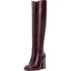 Rich Mahogany Wide Calf