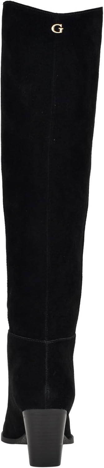 image:imageGuess Womens Dolita Knee High BootBlack Suede 001