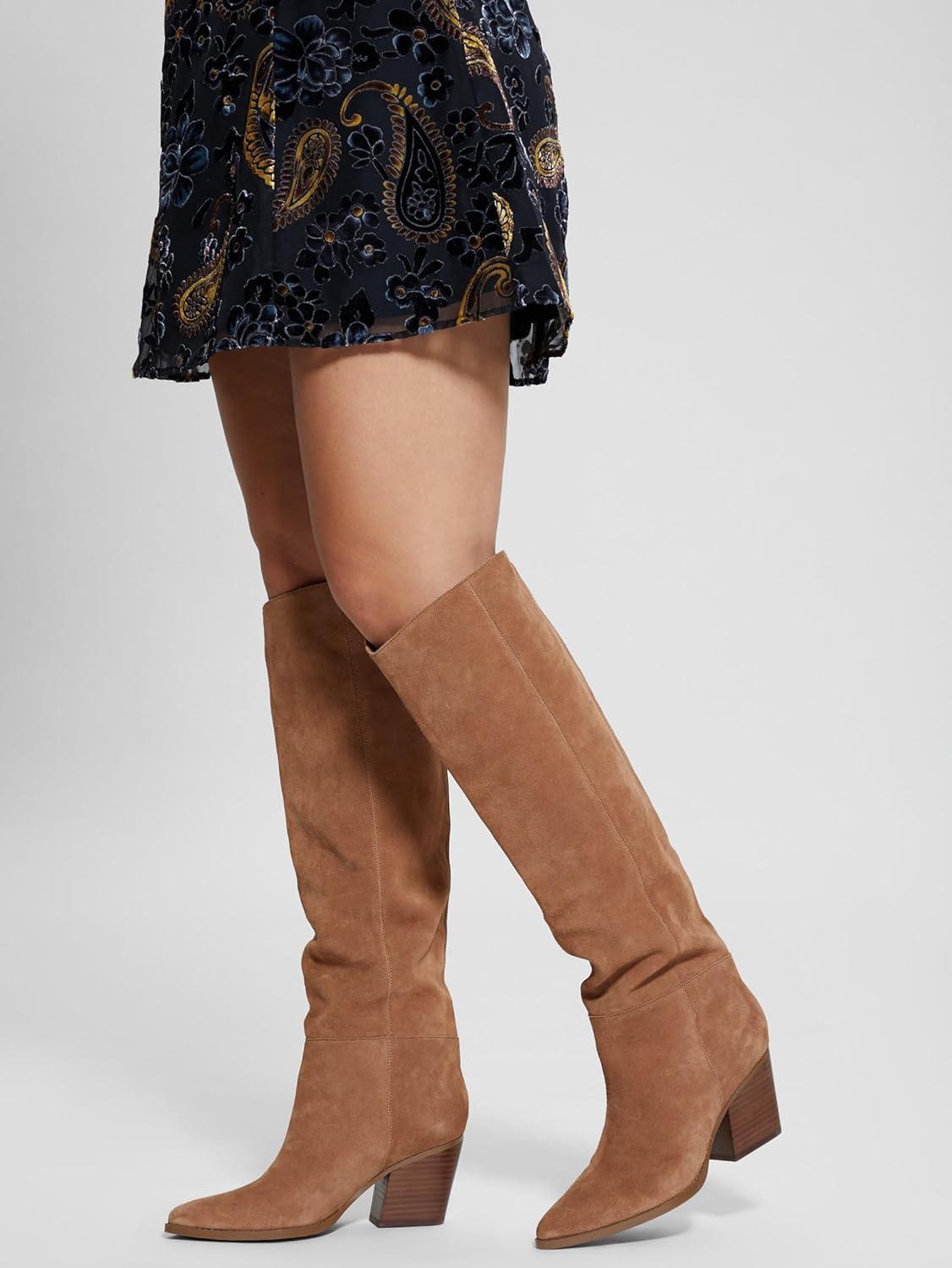 image:imageGuess Womens Dolita Knee High BootLight Brown