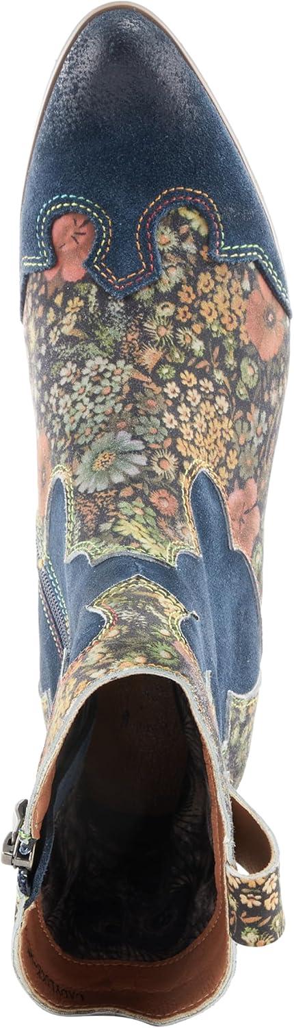 image:imageLArtiste by Spring Step womens Lady LuckWestern BootNavy Multi Suede