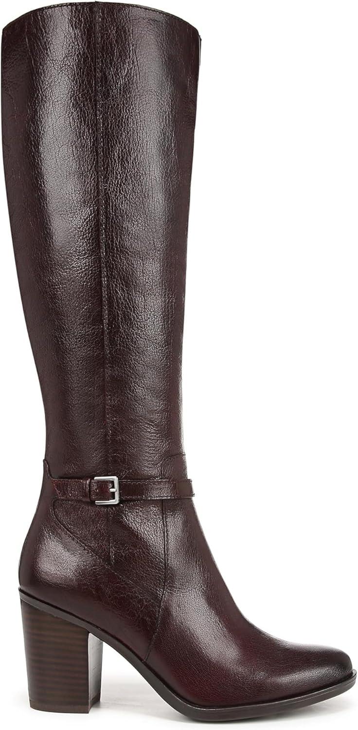 image:imageNaturalizer Womens KalinaExtra Wide Shaft Knee High Boot Wine Leather 75