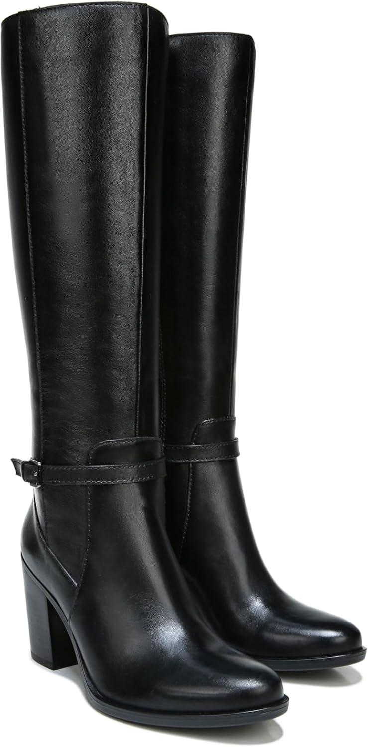 image:imageNaturalizer womens Kalina Extra Wide ShaftBlack Leather