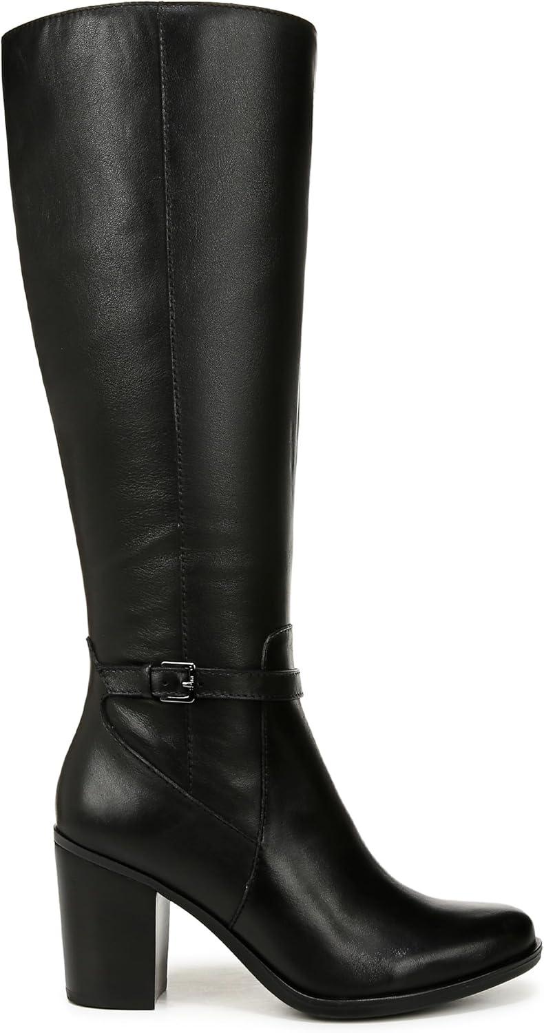 image:imageNaturalizer womens Kalina Extra Wide ShaftBlack Leather Wide Calf