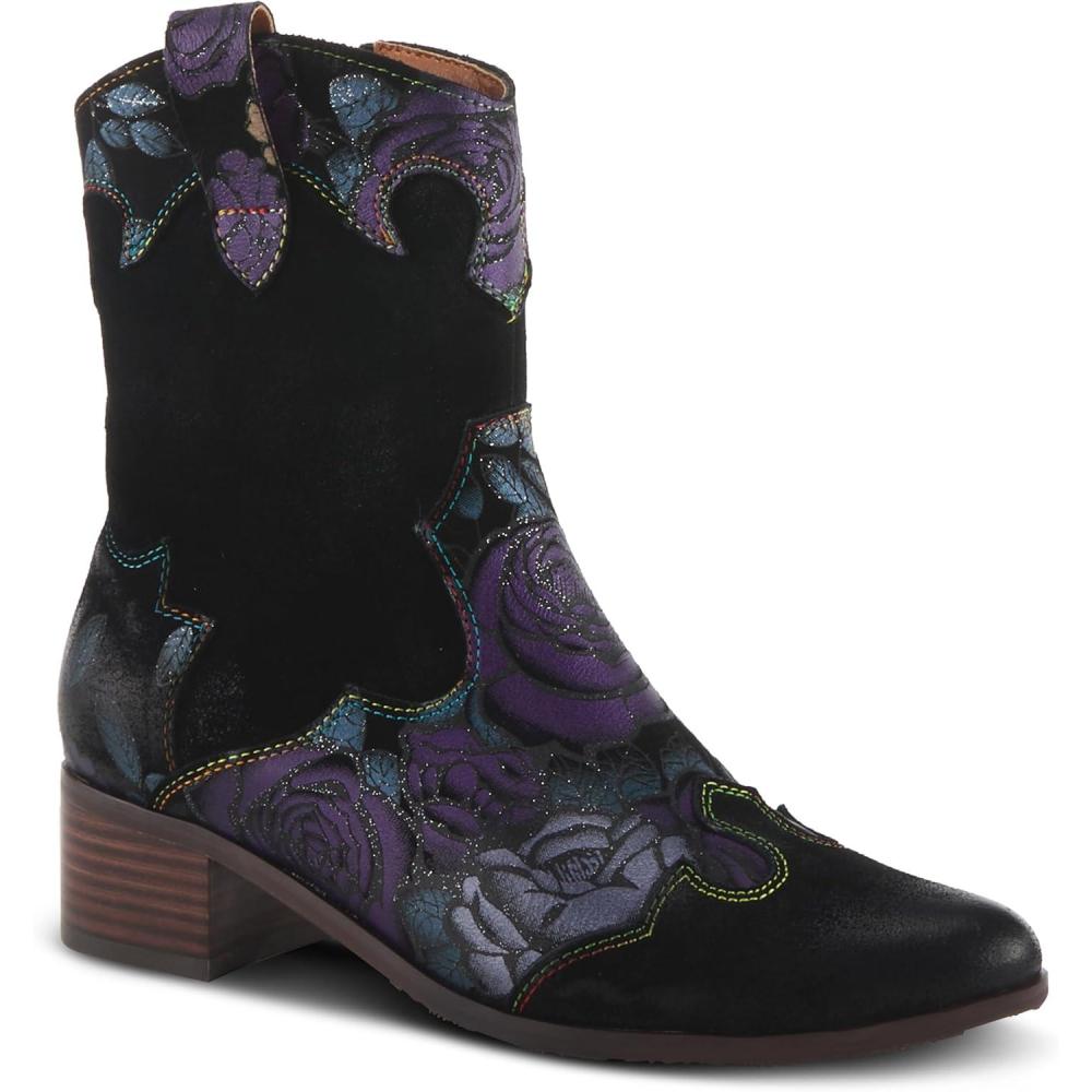 image:imageLArtiste by Spring Step womens Lady LuckWestern BootPurple Multi Suede