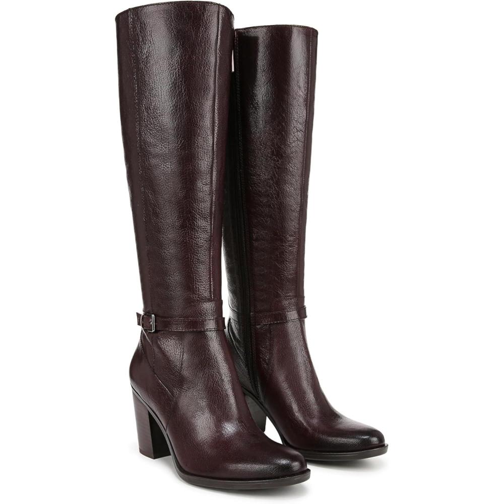 image:imageNaturalizer Womens KalinaExtra Wide Shaft Knee High Boot Wine Leather 75